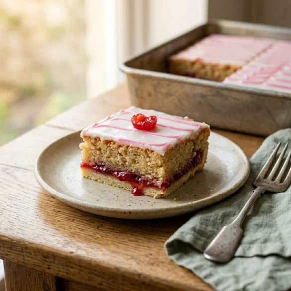 Cherry Bakewell Traybake Cake: The Ultimate Traditional Recipe