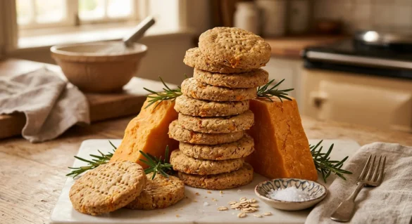 Savory Cheddar Digestive Biscuits